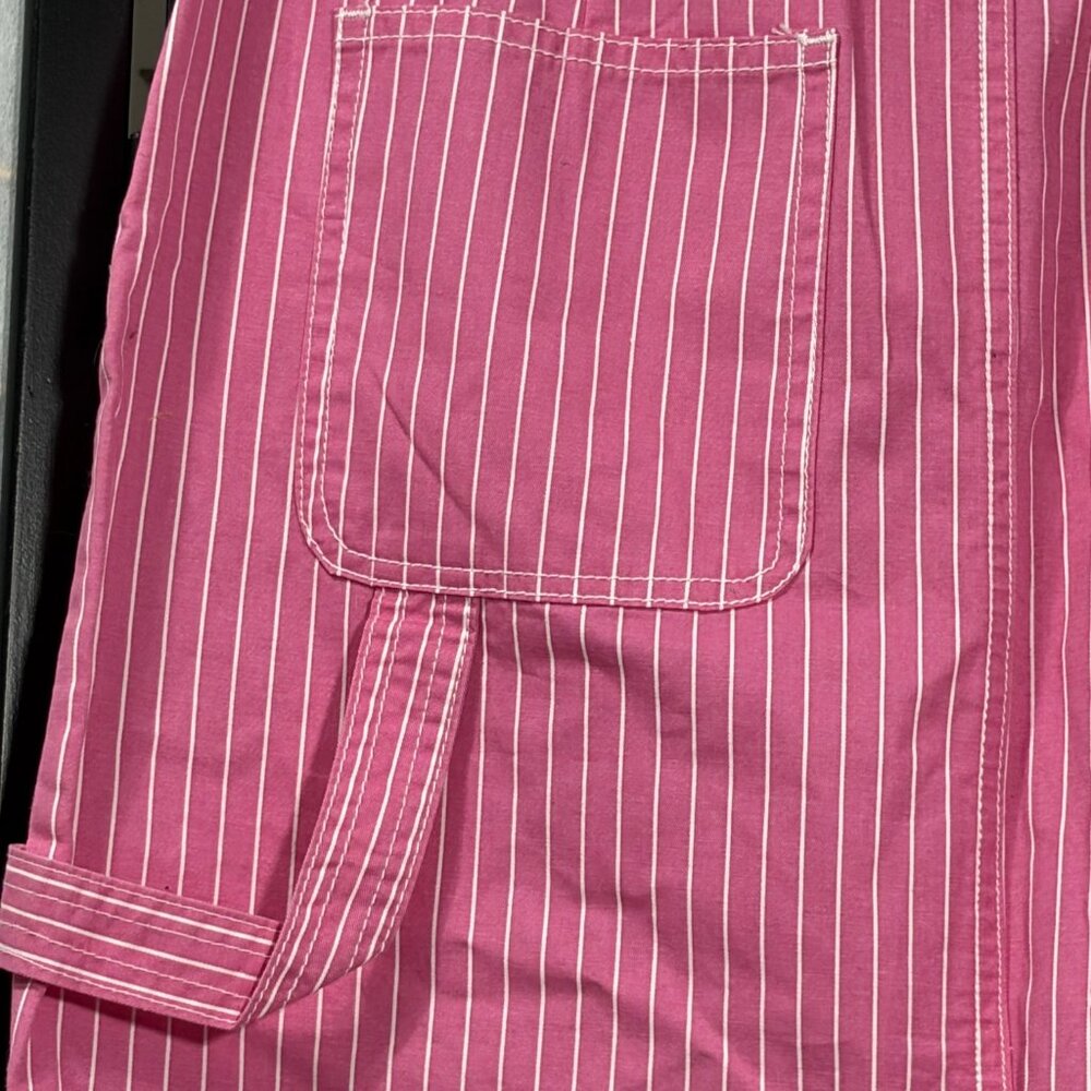 Vero Moda Cargo Maxi Skirt Pink White Stripe Utility Gorpcore Women's XS Skater - Picture 8 of 11